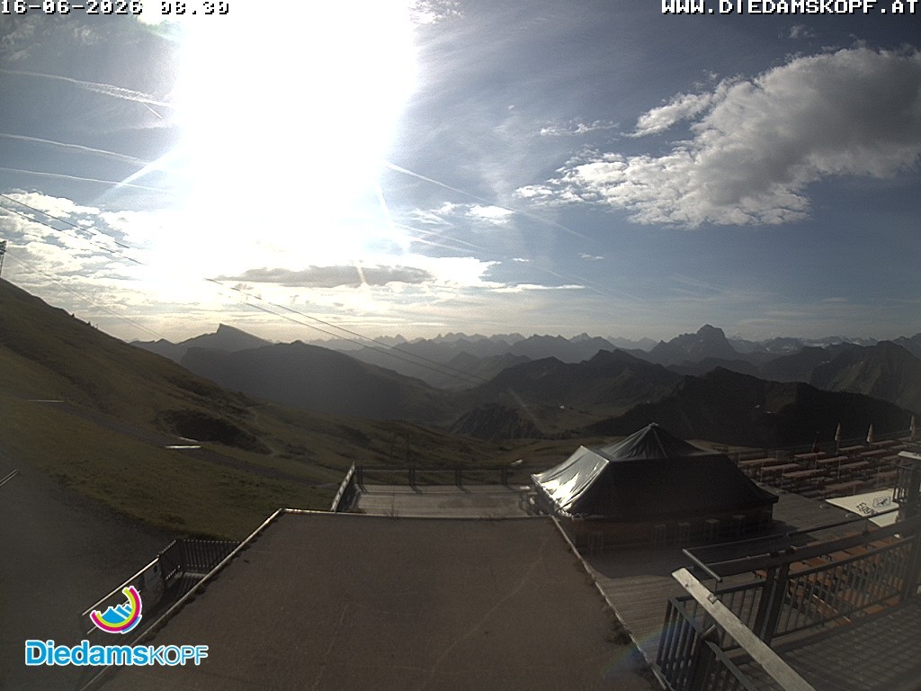 Archiv Foto Webcam Bergstation Diedamskopf, Vorarlberg