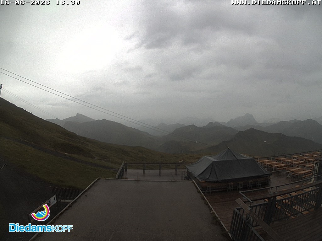 Archiv Foto Webcam Bergstation Diedamskopf, Vorarlberg