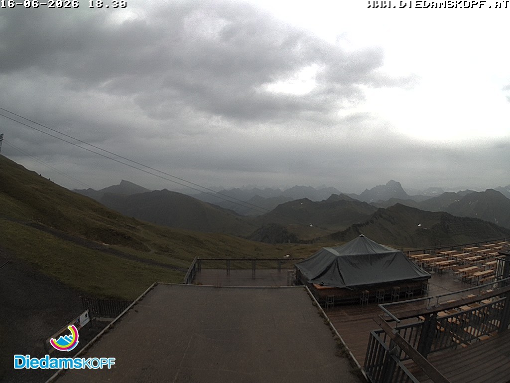 Archiv Foto Webcam Bergstation Diedamskopf, Vorarlberg