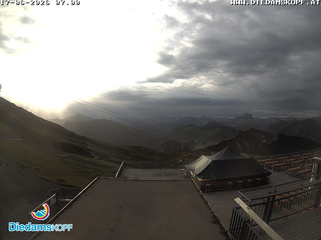 Archiv Foto Webcam Bergstation Diedamskopf, Vorarlberg