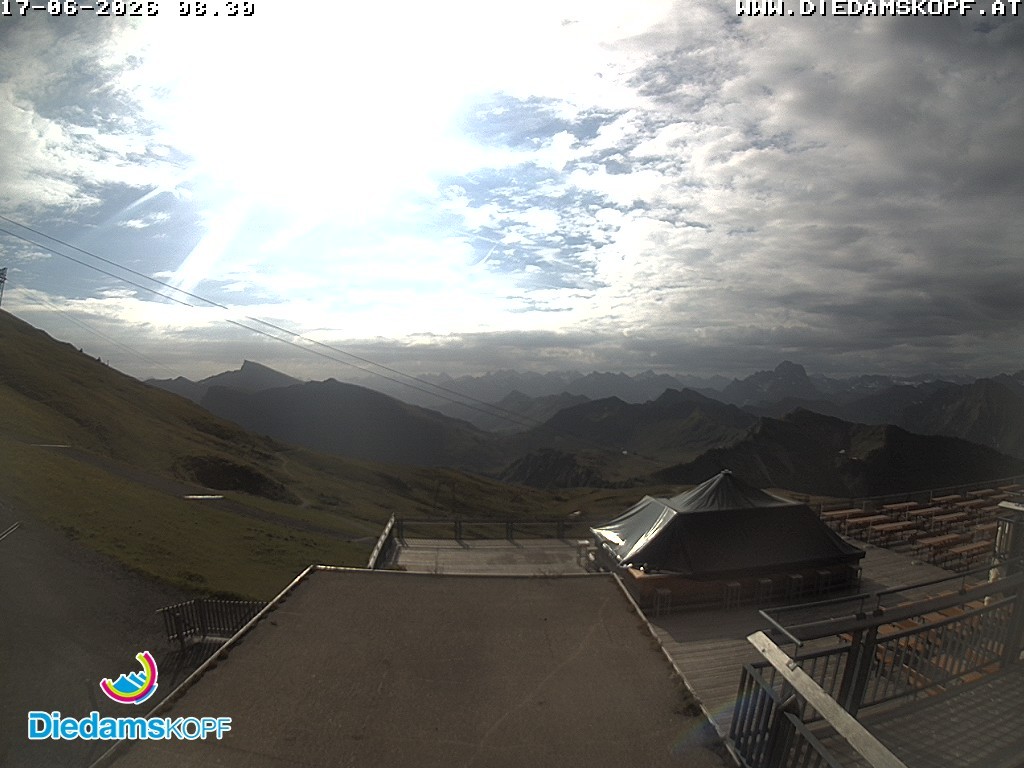 Archiv Foto Webcam Bergstation Diedamskopf, Vorarlberg