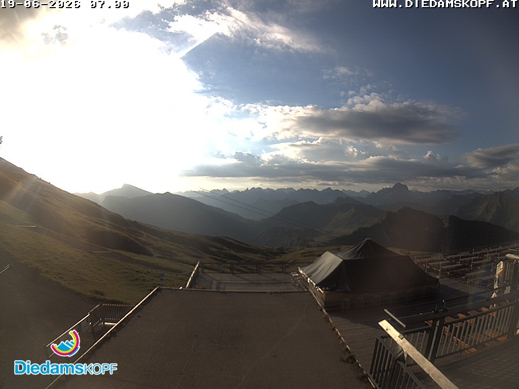 Archiv Foto Webcam Bergstation Diedamskopf, Vorarlberg