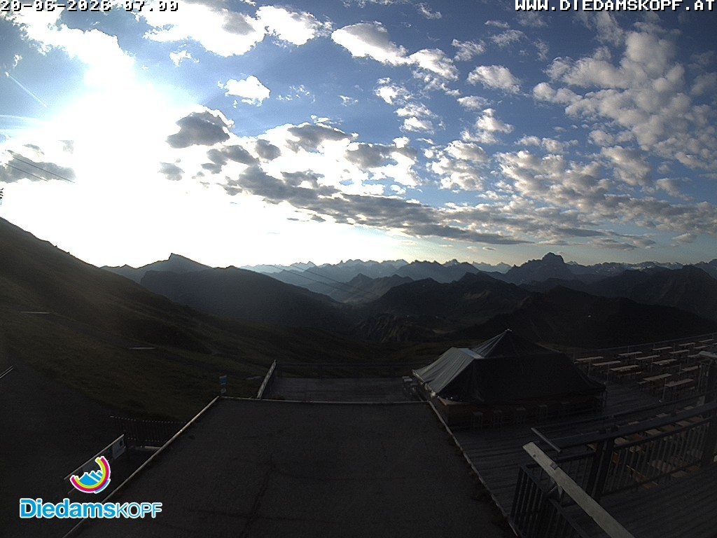 Archived image Webcam mountain station gondola "Diedamskopf", Vorarlberg