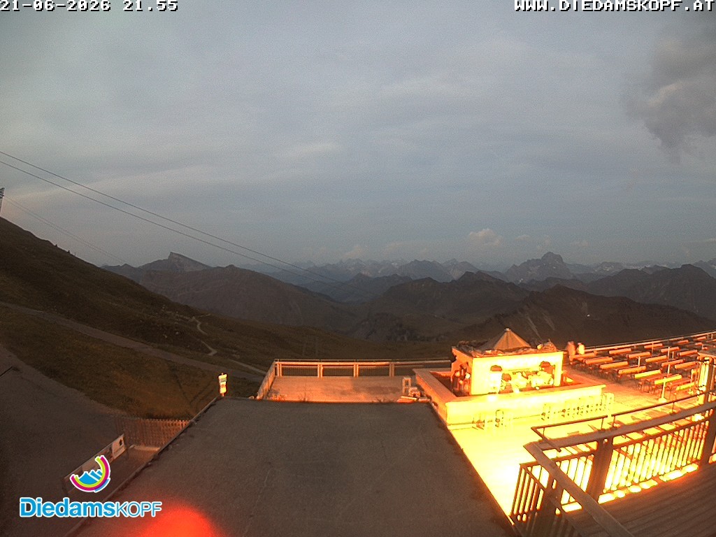 Archiv Foto Webcam Bergstation Diedamskopf, Vorarlberg