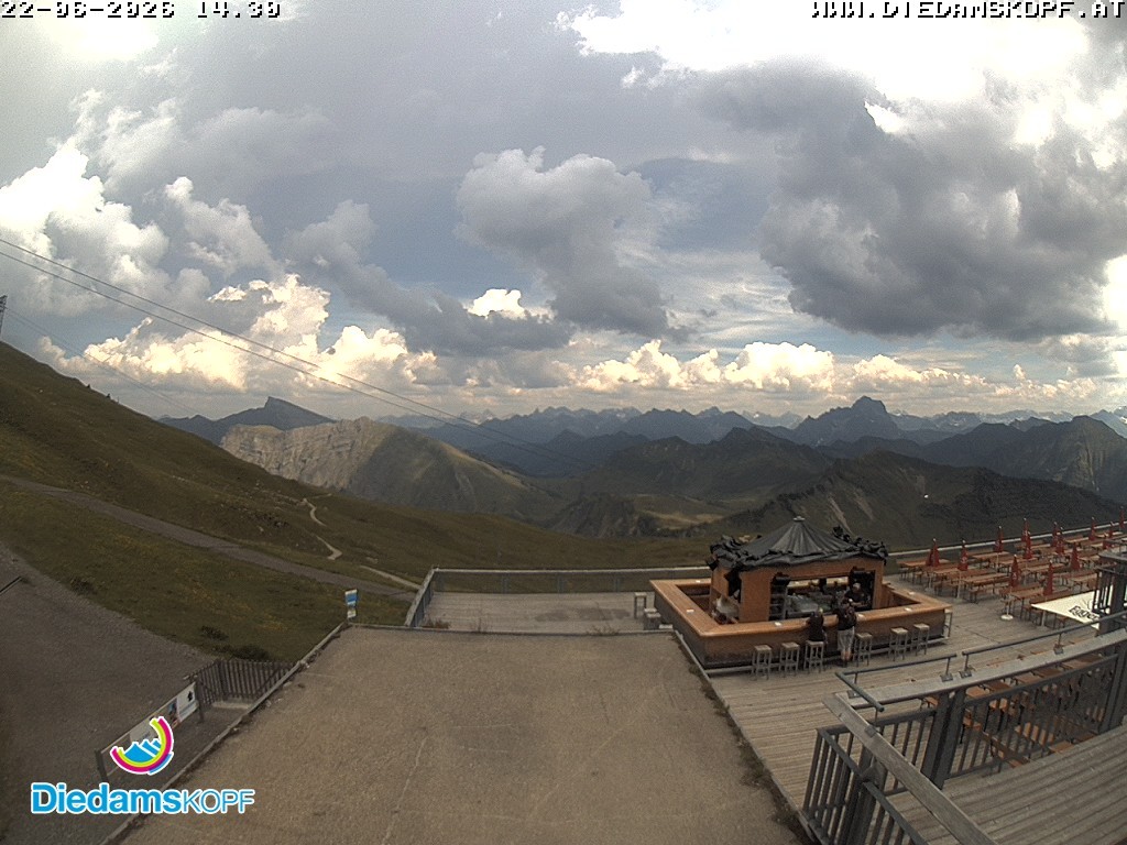 Archiv Foto Webcam Bergstation Diedamskopf, Vorarlberg