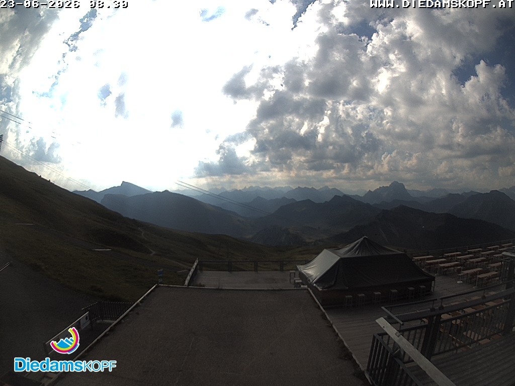 Archiv Foto Webcam Bergstation Diedamskopf, Vorarlberg