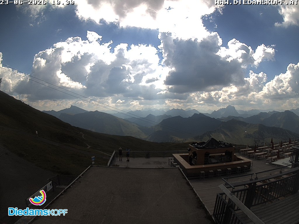 Archiv Foto Webcam Bergstation Diedamskopf, Vorarlberg