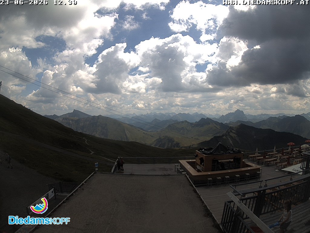 Archiv Foto Webcam Bergstation Diedamskopf, Vorarlberg