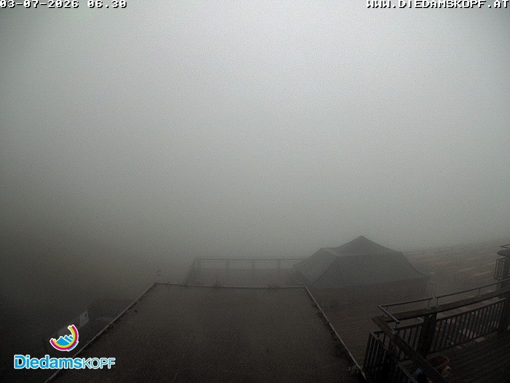 Archiv Foto Webcam Bergstation Diedamskopf, Vorarlberg