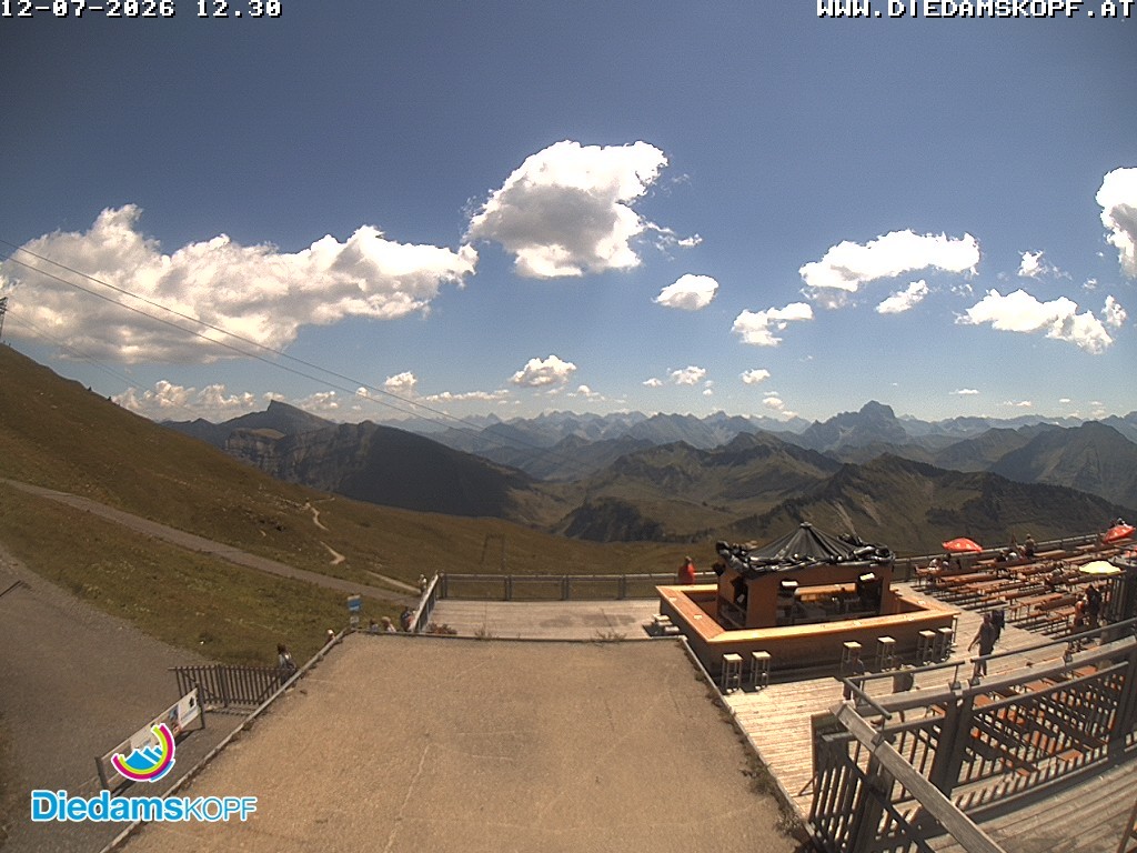 Archived image Webcam mountain station gondola "Diedamskopf", Vorarlberg