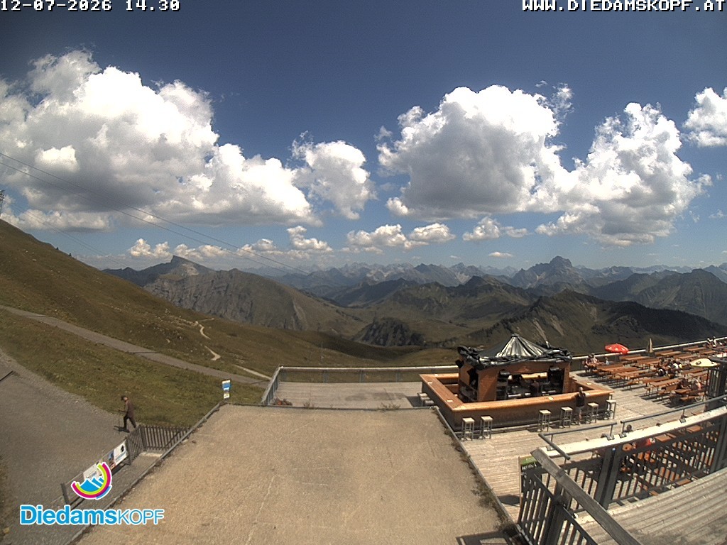 Archived image Webcam mountain station gondola "Diedamskopf", Vorarlberg