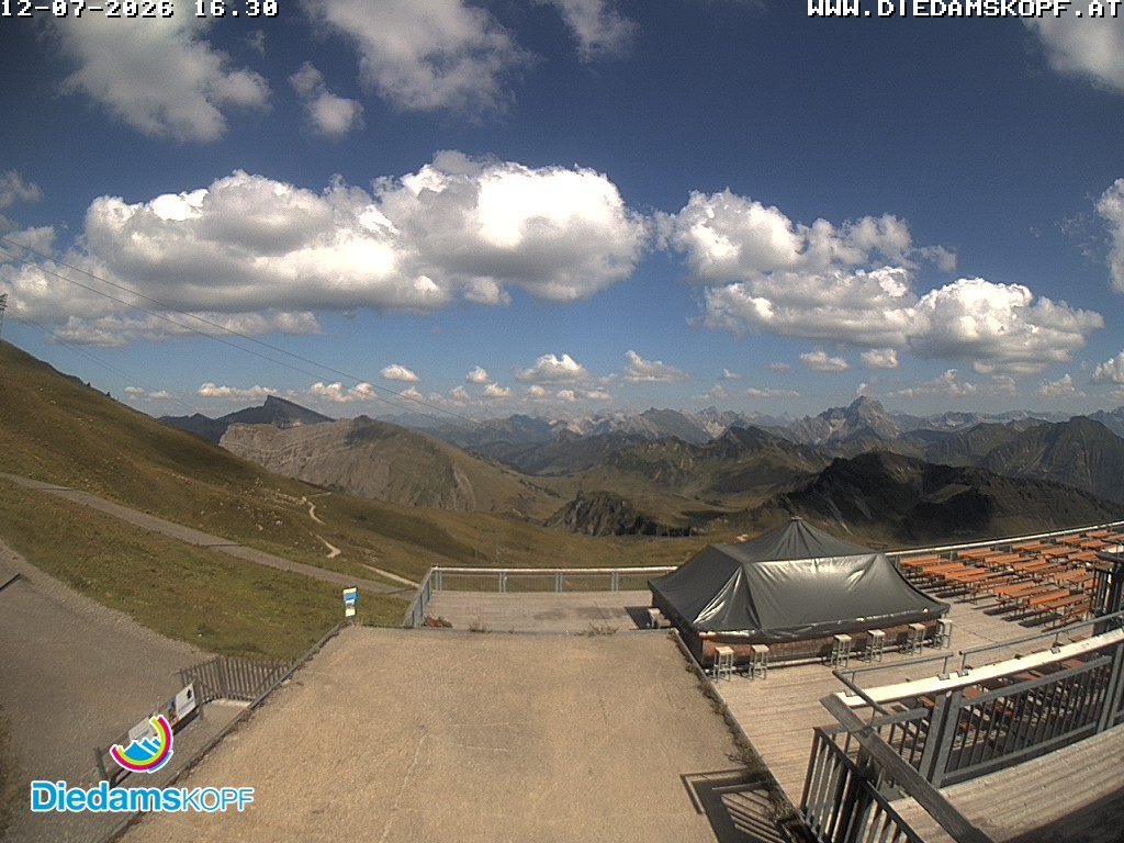 Archived image Webcam mountain station gondola "Diedamskopf", Vorarlberg