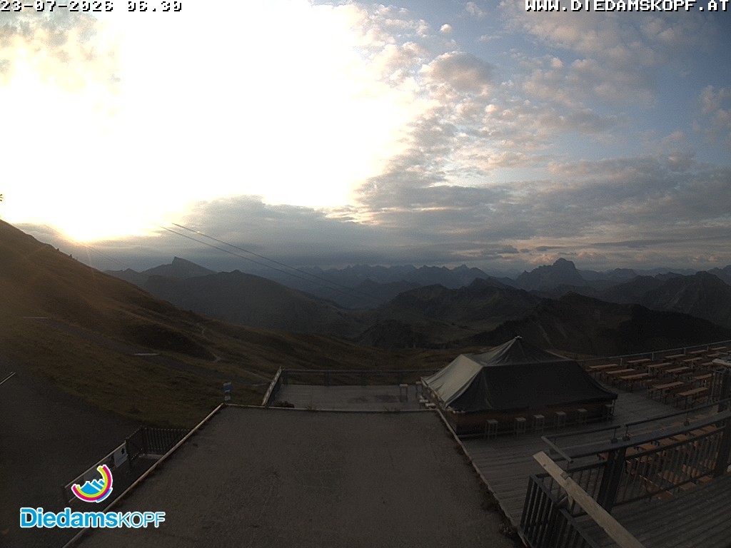 Archiv Foto Webcam Bergstation Diedamskopf, Vorarlberg