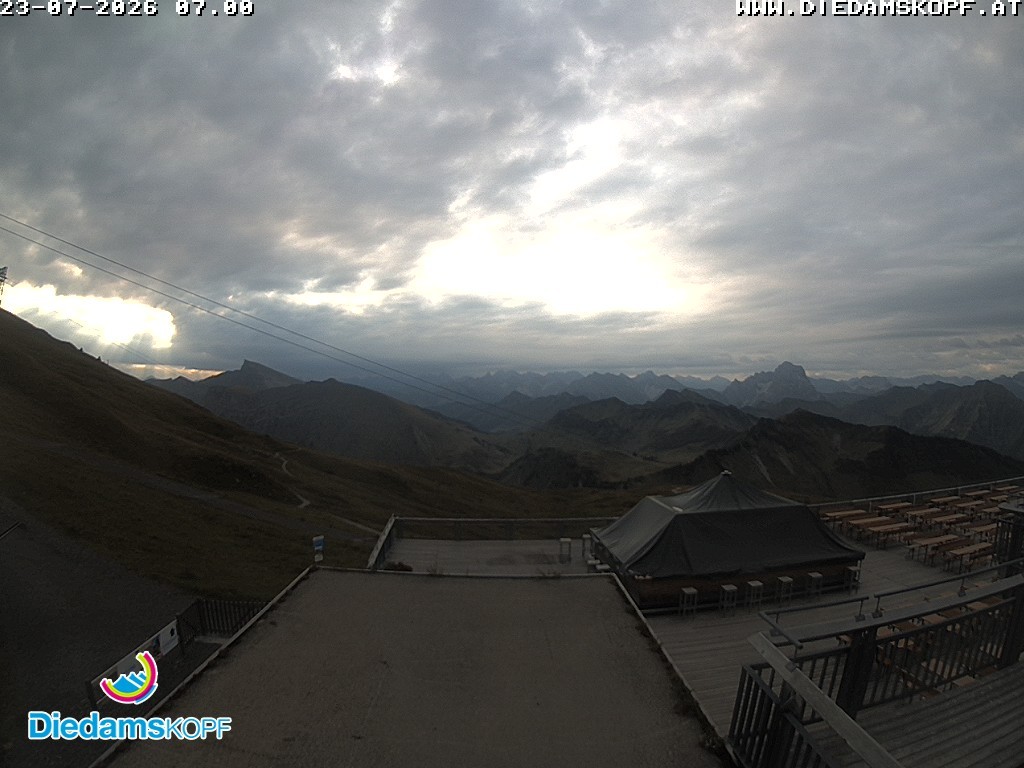 Archiv Foto Webcam Bergstation Diedamskopf, Vorarlberg