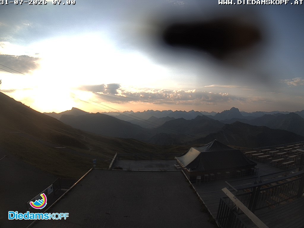 Archiv Foto Webcam Bergstation Diedamskopf, Vorarlberg
