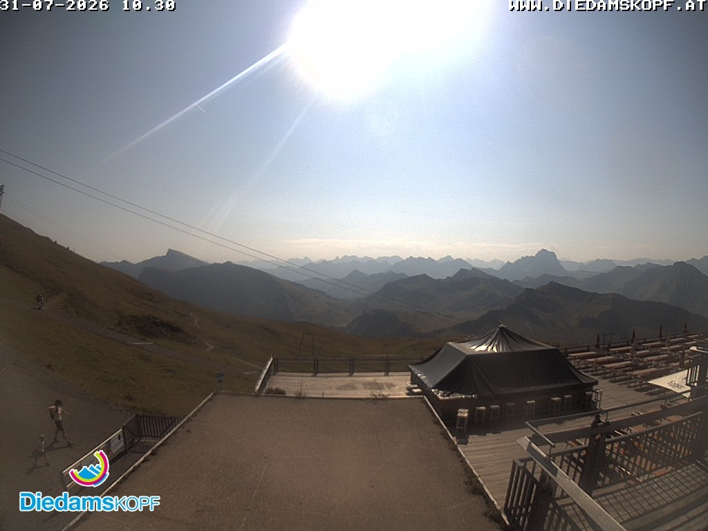 Archiv Foto Webcam Bergstation Diedamskopf, Vorarlberg