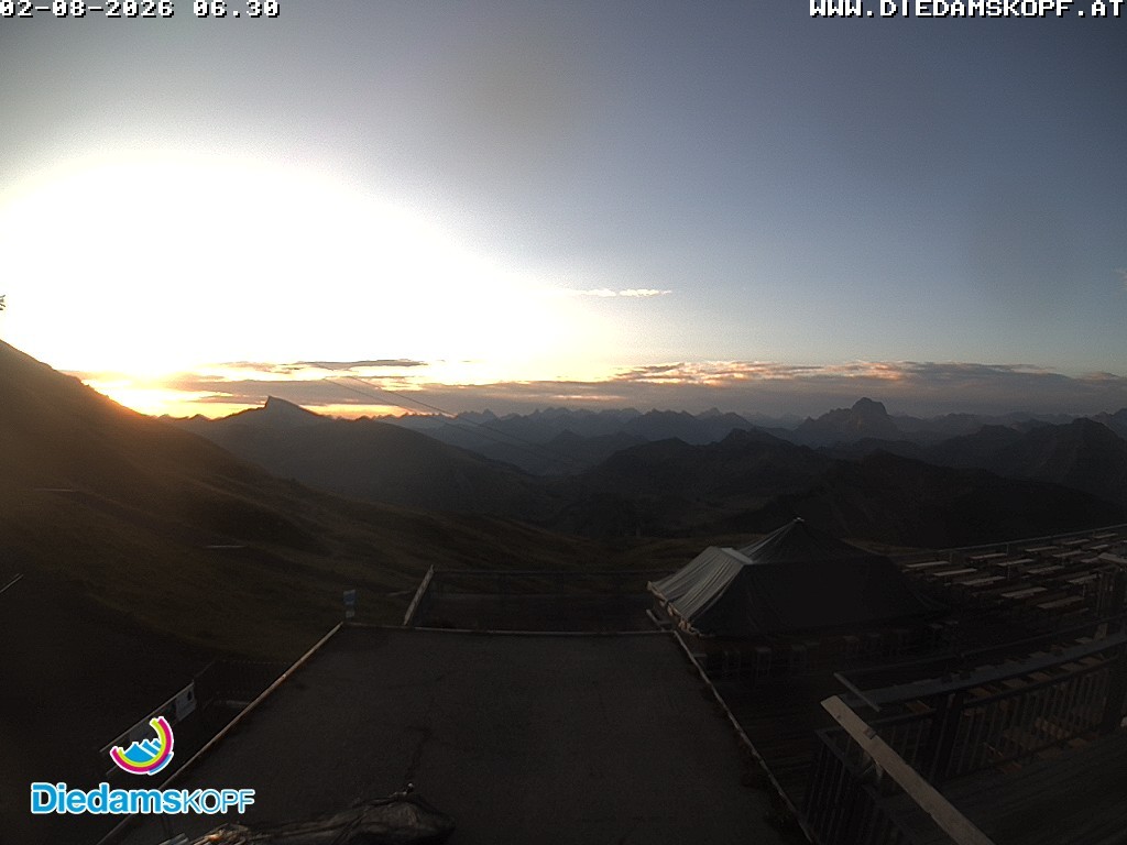 Archiv Foto Webcam Bergstation Diedamskopf, Vorarlberg