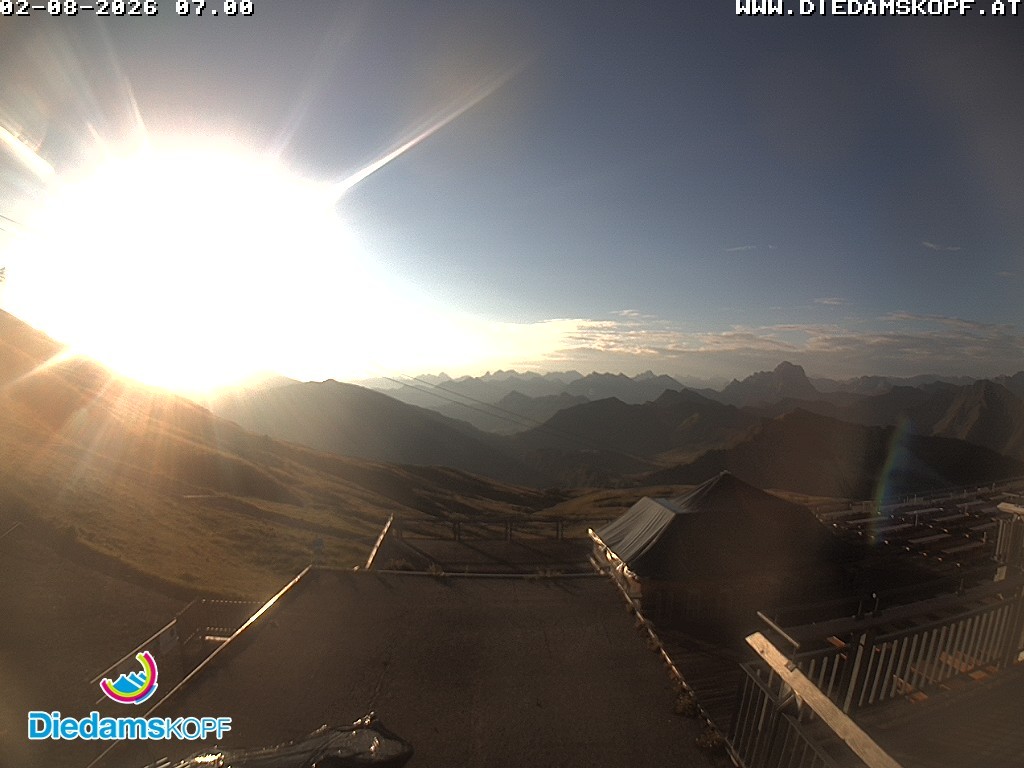 Archiv Foto Webcam Bergstation Diedamskopf, Vorarlberg