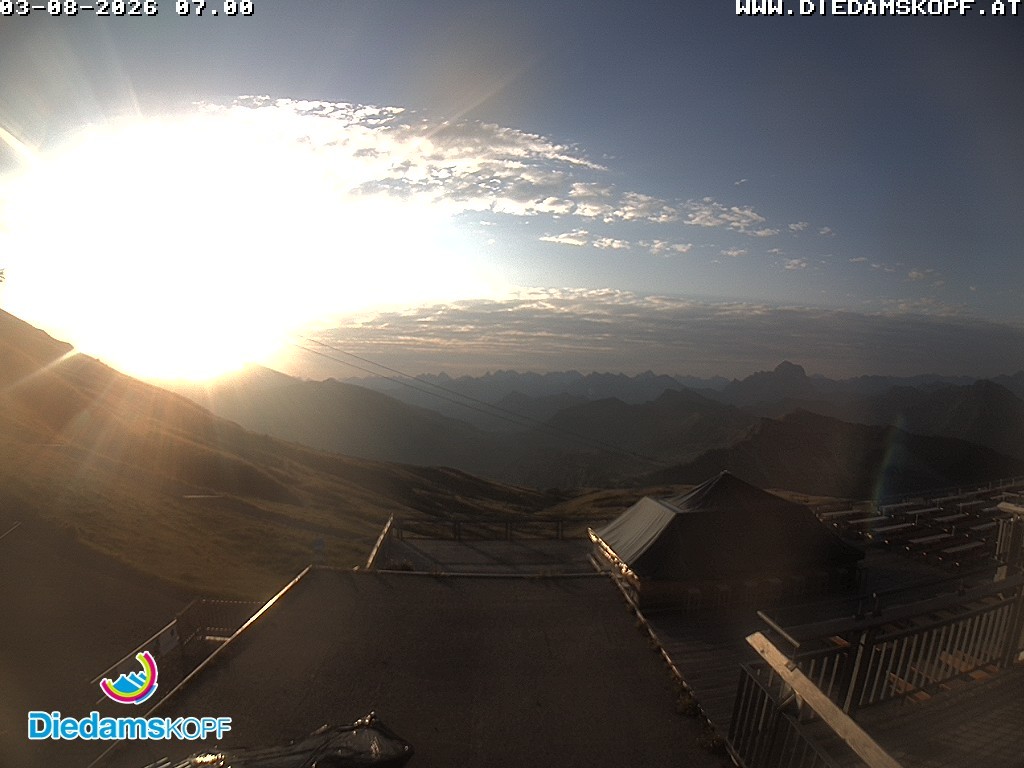 Archiv Foto Webcam Bergstation Diedamskopf, Vorarlberg