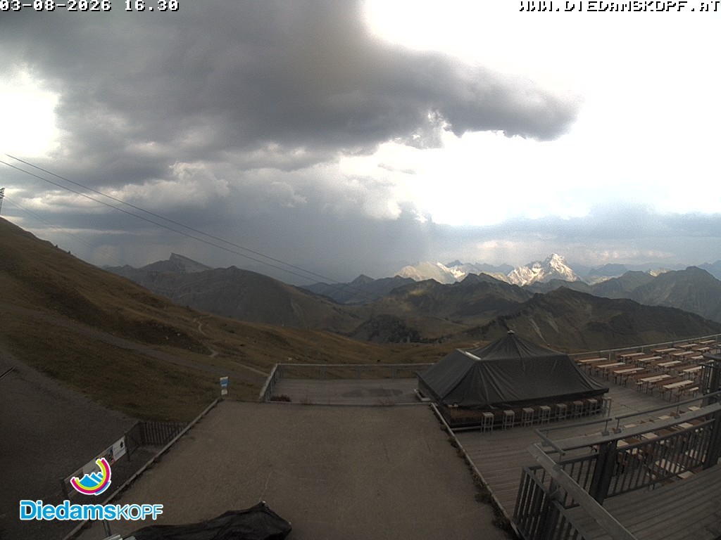 Archiv Foto Webcam Bergstation Diedamskopf, Vorarlberg