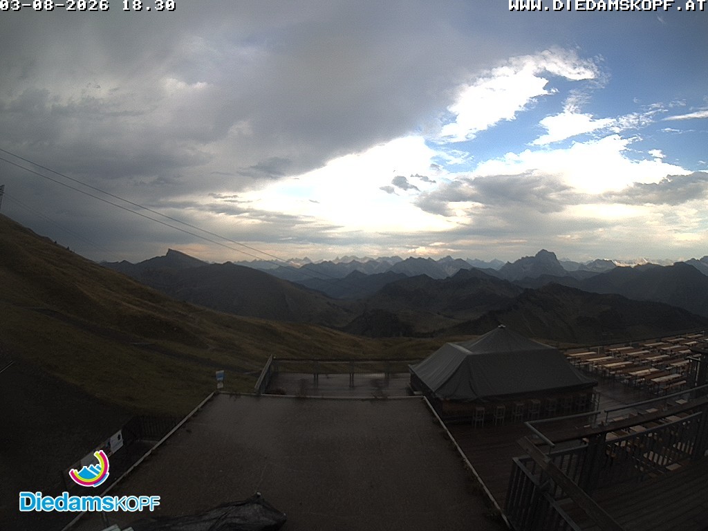 Archiv Foto Webcam Bergstation Diedamskopf, Vorarlberg