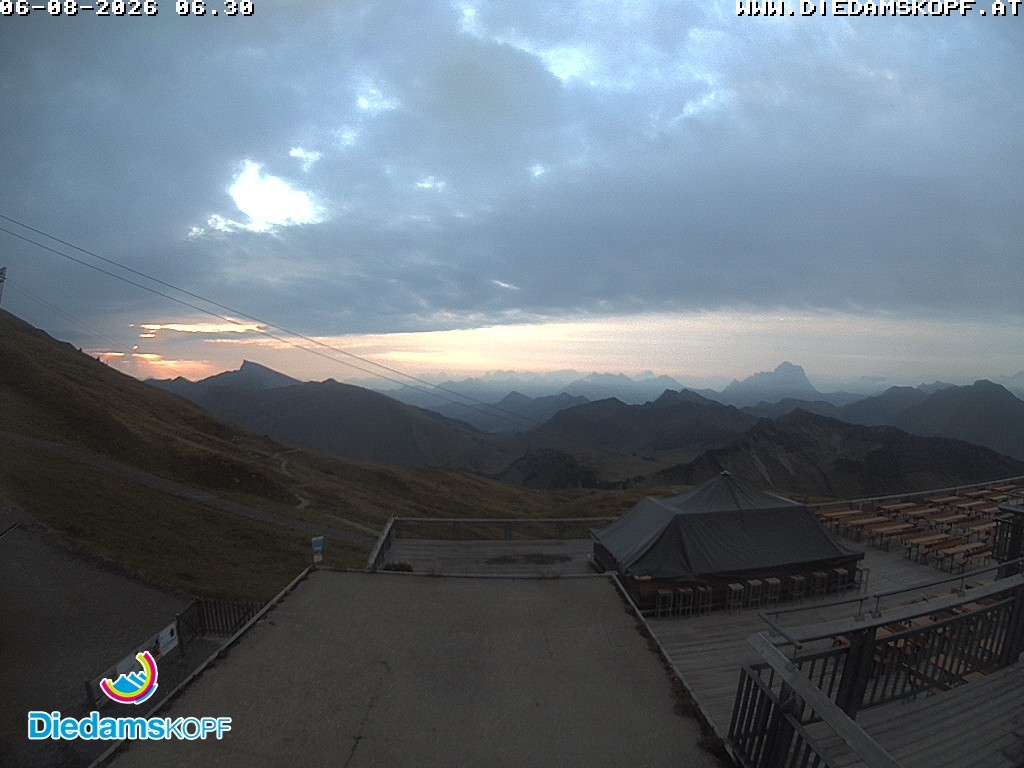 Archiv Foto Webcam Bergstation Diedamskopf, Vorarlberg