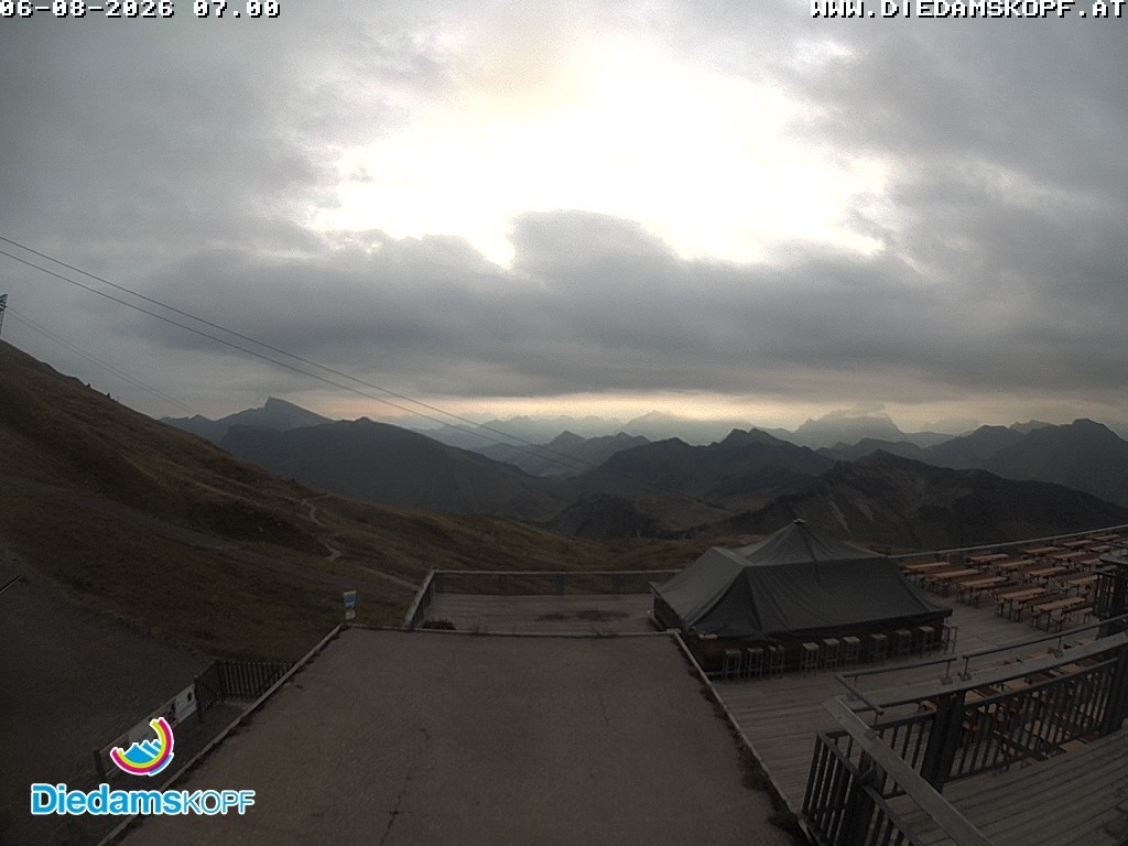 Archiv Foto Webcam Bergstation Diedamskopf, Vorarlberg