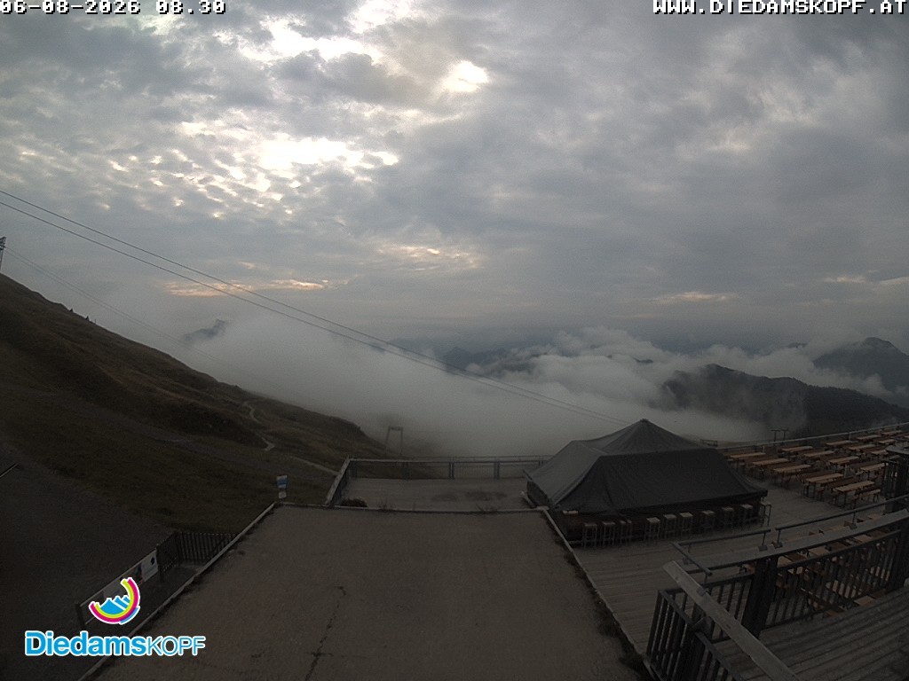 Archiv Foto Webcam Bergstation Diedamskopf, Vorarlberg