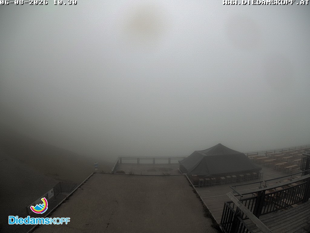 Archiv Foto Webcam Bergstation Diedamskopf, Vorarlberg