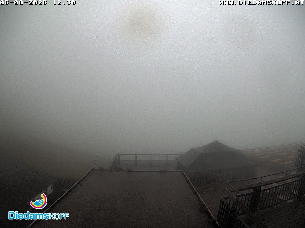 Archiv Foto Webcam Bergstation Diedamskopf, Vorarlberg