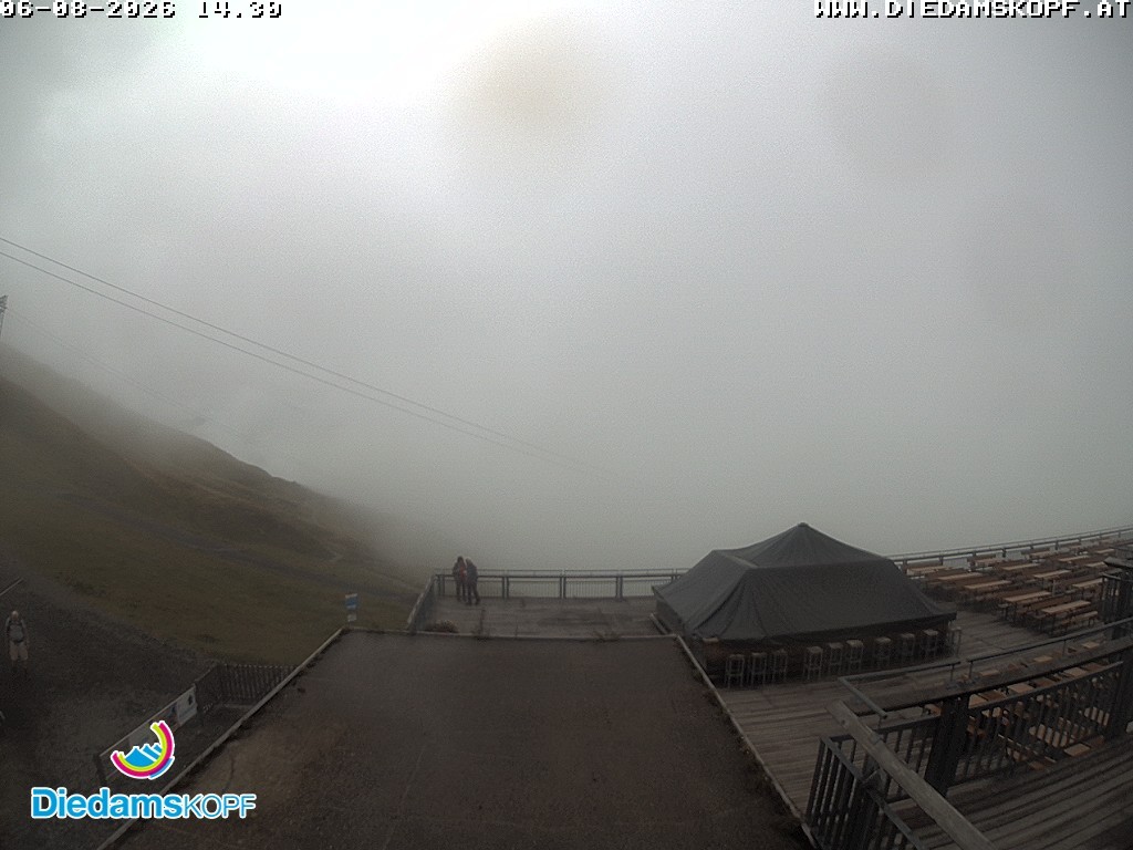 Archiv Foto Webcam Bergstation Diedamskopf, Vorarlberg