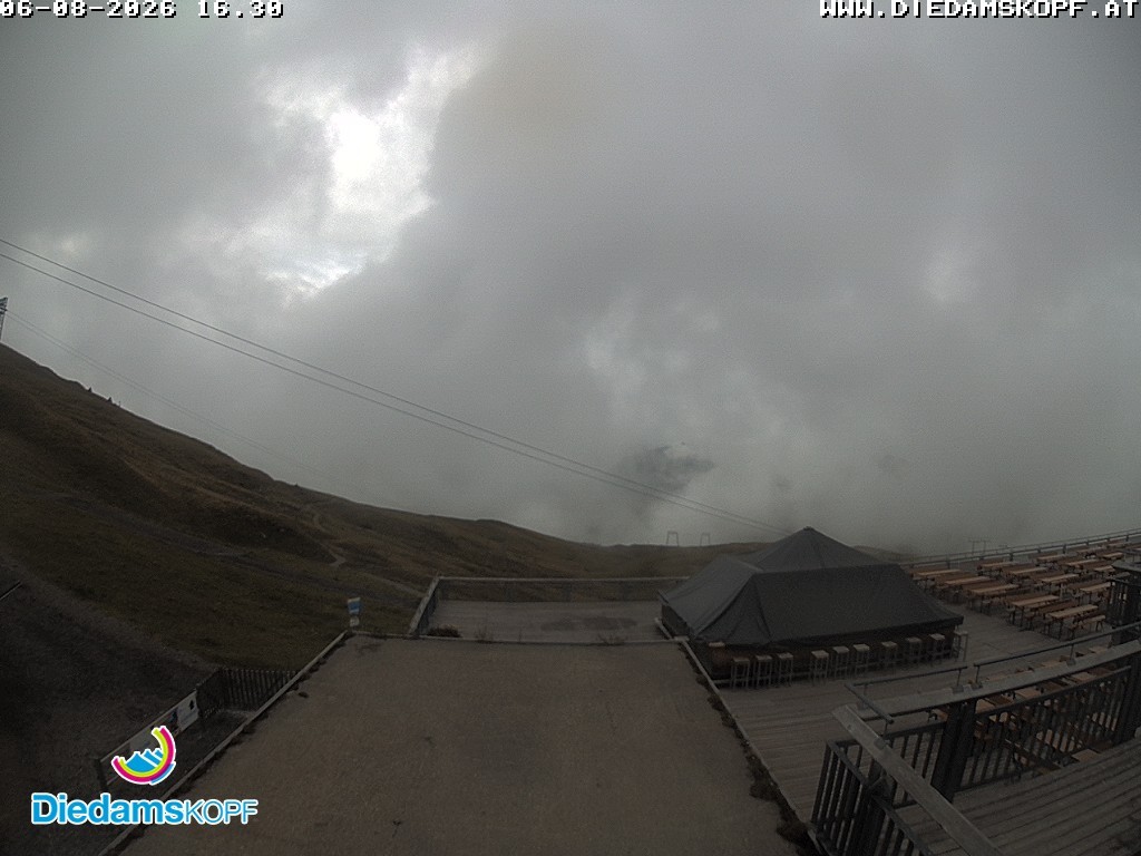 Archiv Foto Webcam Bergstation Diedamskopf, Vorarlberg