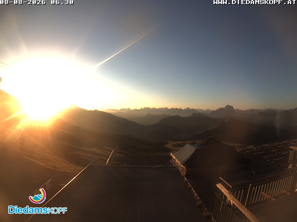 Archiv Foto Webcam Bergstation Diedamskopf, Vorarlberg