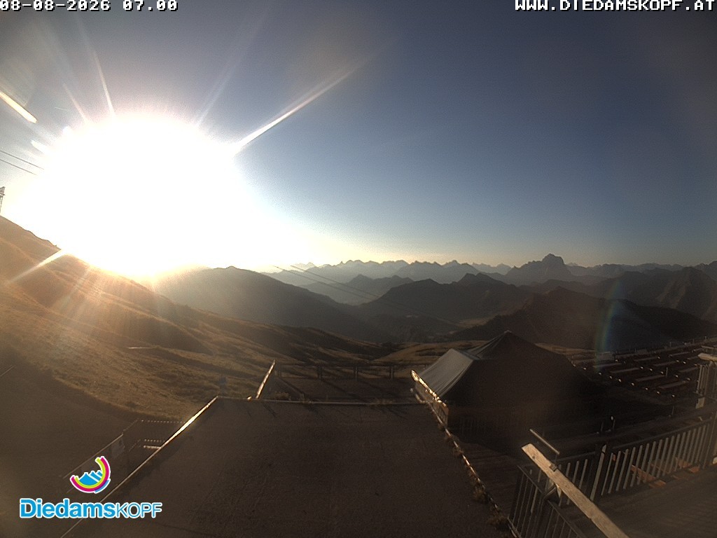 Archiv Foto Webcam Bergstation Diedamskopf, Vorarlberg