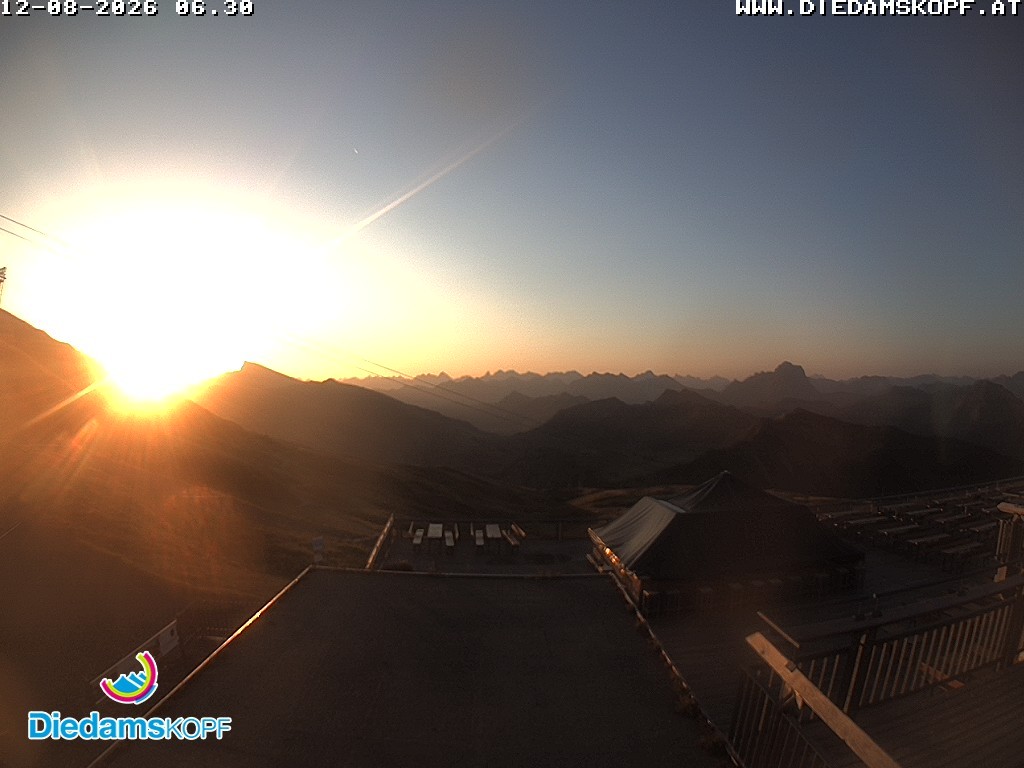 Archived image Webcam mountain station gondola "Diedamskopf", Vorarlberg