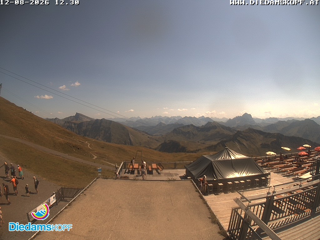 Archived image Webcam mountain station gondola "Diedamskopf", Vorarlberg