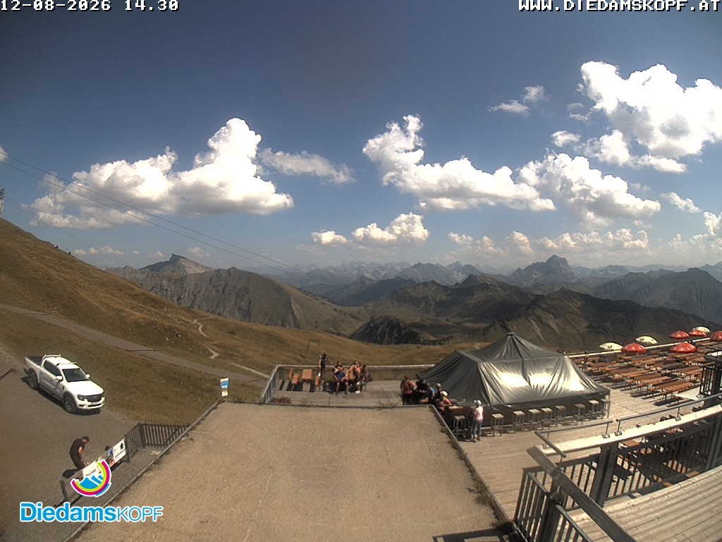 Archived image Webcam mountain station gondola "Diedamskopf", Vorarlberg