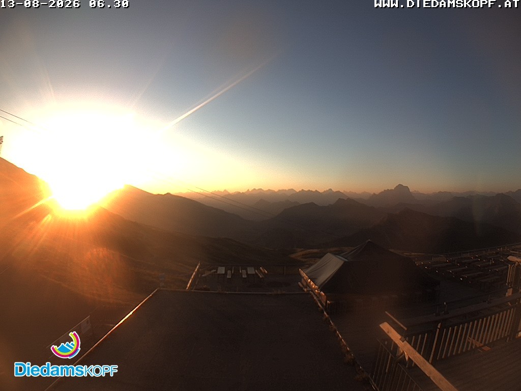 Archiv Foto Webcam Bergstation Diedamskopf, Vorarlberg