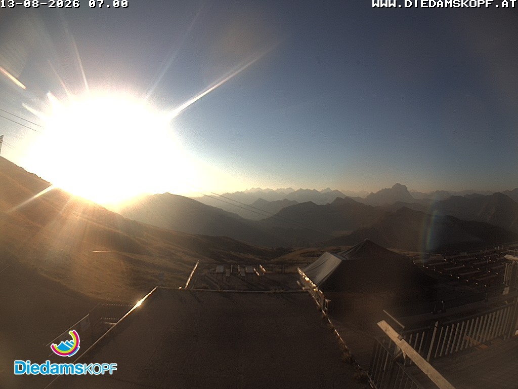 Archiv Foto Webcam Bergstation Diedamskopf, Vorarlberg