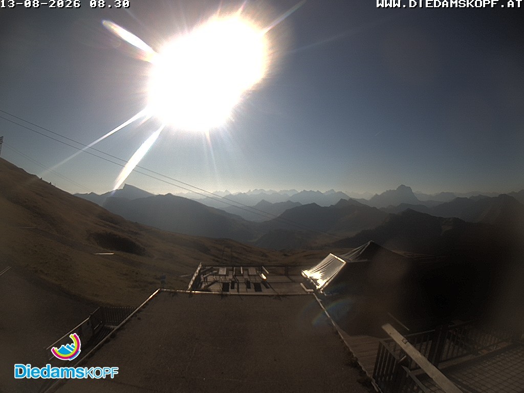 Archiv Foto Webcam Bergstation Diedamskopf, Vorarlberg
