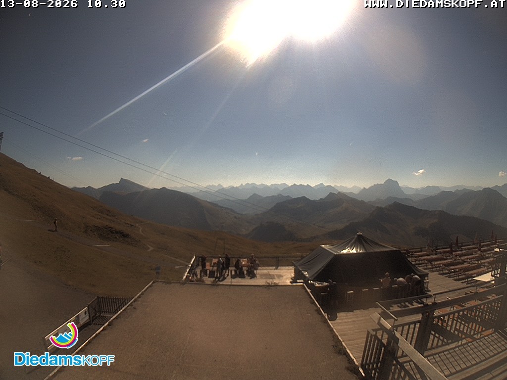 Archiv Foto Webcam Bergstation Diedamskopf, Vorarlberg
