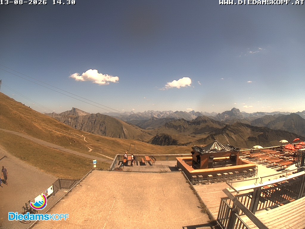 Archiv Foto Webcam Bergstation Diedamskopf, Vorarlberg