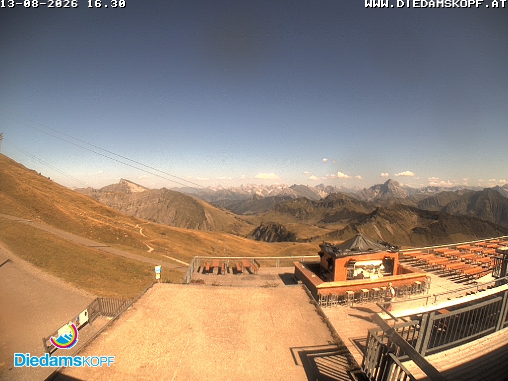 Archiv Foto Webcam Bergstation Diedamskopf, Vorarlberg