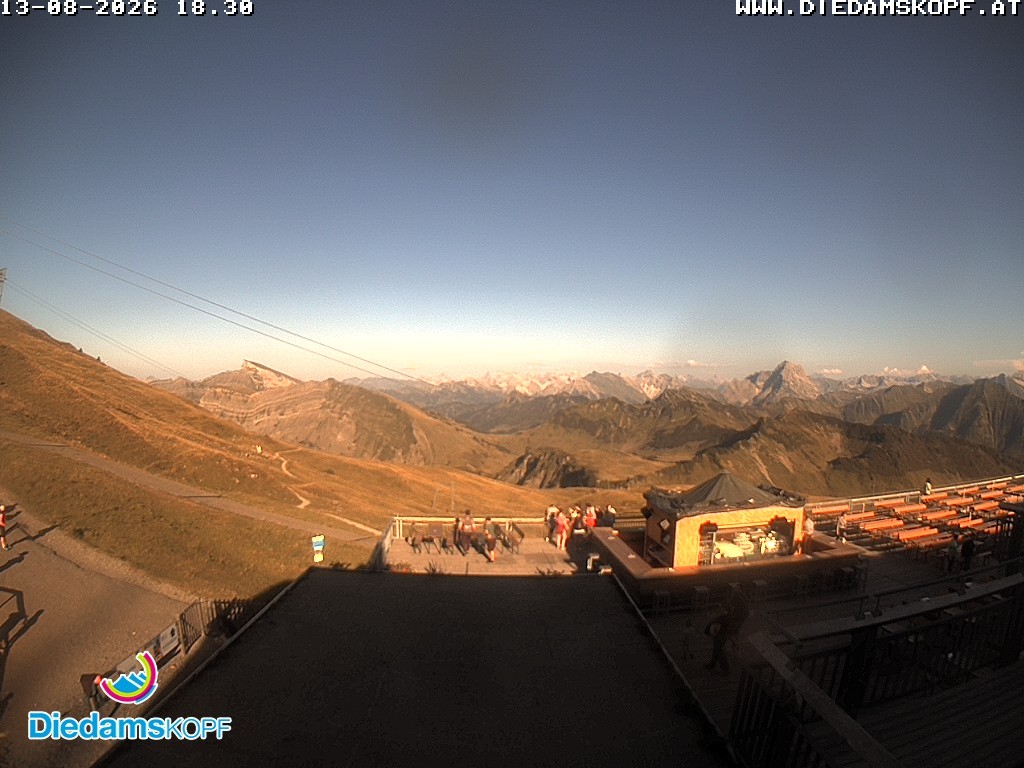 Archiv Foto Webcam Bergstation Diedamskopf, Vorarlberg
