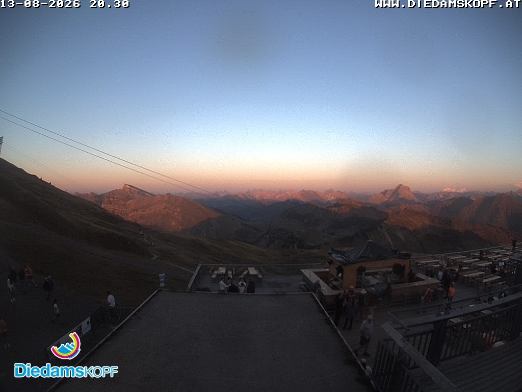 Archiv Foto Webcam Bergstation Diedamskopf, Vorarlberg