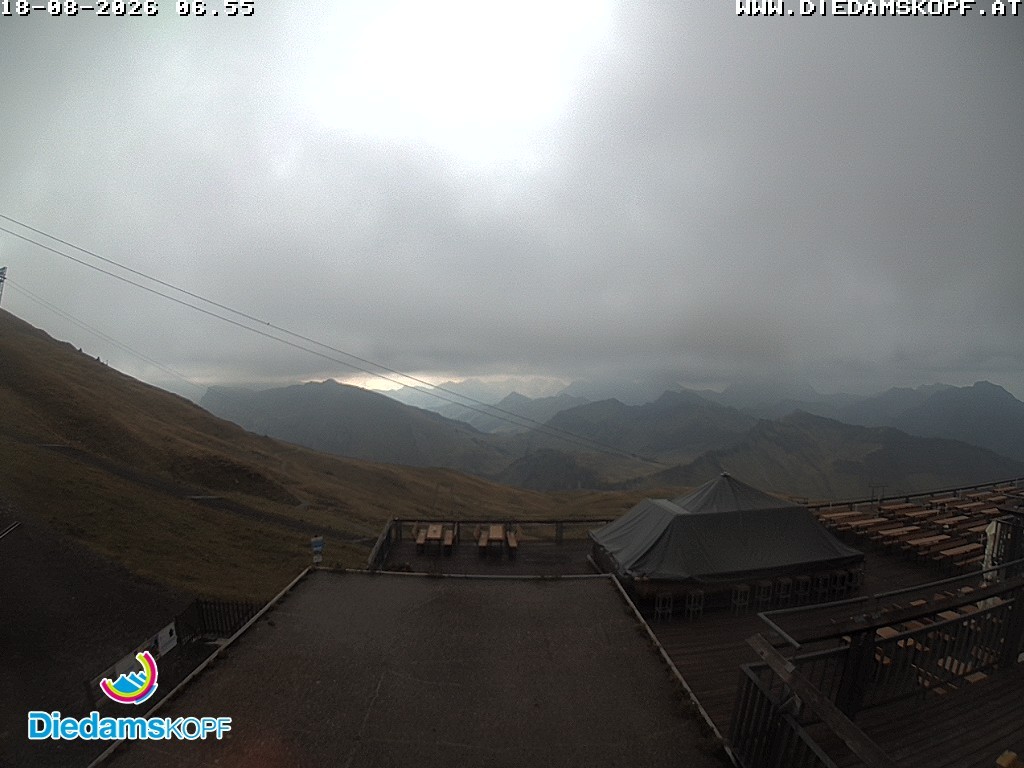Archiv Foto Webcam Bergstation Diedamskopf, Vorarlberg