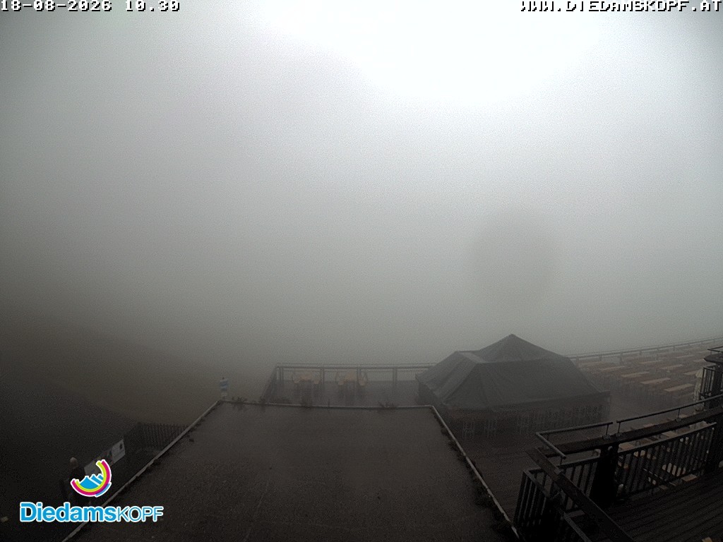 Archiv Foto Webcam Bergstation Diedamskopf, Vorarlberg