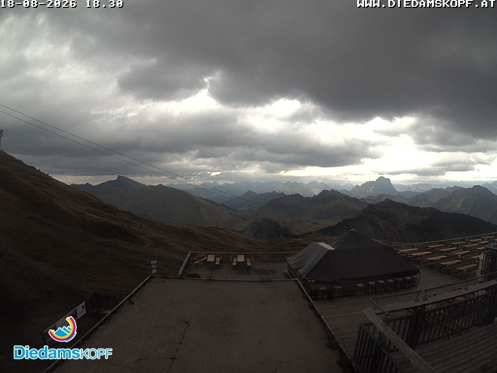 Archiv Foto Webcam Bergstation Diedamskopf, Vorarlberg