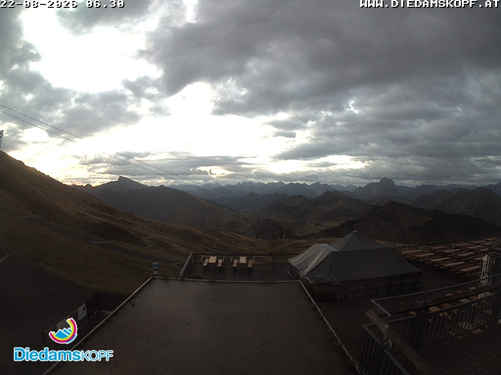 Archiv Foto Webcam Bergstation Diedamskopf, Vorarlberg