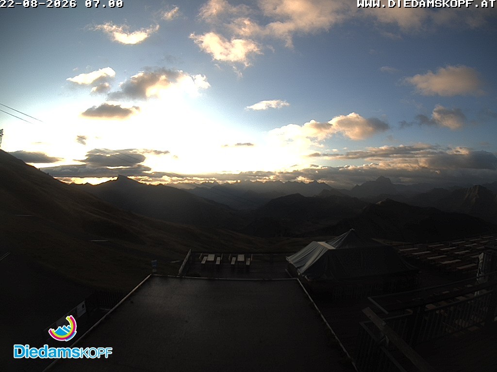 Archiv Foto Webcam Bergstation Diedamskopf, Vorarlberg